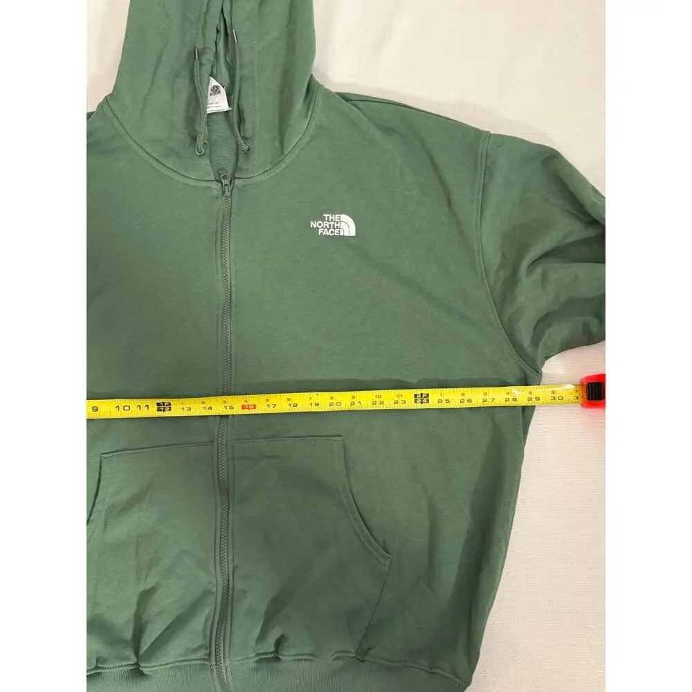 The North Face Men's Green Full Zip knit jacket hoodie size XXL